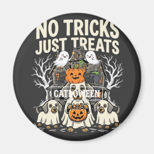 Süßer Hund Halloween Keine Tricks Nur Leckerlis_1 Magnet
