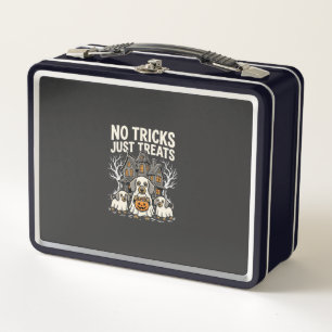 Süßer Hund Halloween Keine Tricks, nur Leckerlis_1 Metall Brotdose