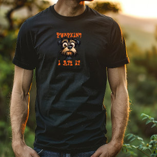 Süßer Hund Halloween orange ironisch T-Shirt