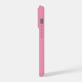 Süßer Hund in Rosa iPhone Hülle (Linke Seite)