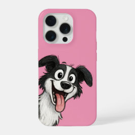 Süßer Hund in Rosa iPhone 15 Pro Hülle