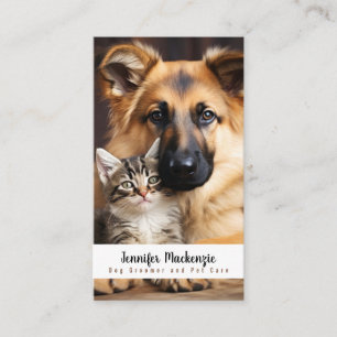 Süßer Hund Katze Groomer Grooming Service Pet Care Visitenkarte