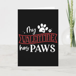 Süßer Hund Katze Liebhaber Mein Valentinstag hat P Karte