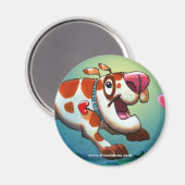 Süßer Hund Magnet (Vorderseite/Rückseite)