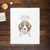 Süßer Hund mit Bubble-Gum Lustiger Beagle Fleecedecke
