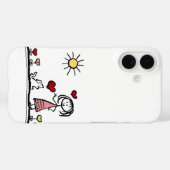 Süßer Hund mit einem Mädchen Case-Mate iPhone Hülle (Rückseite (Horizontal))