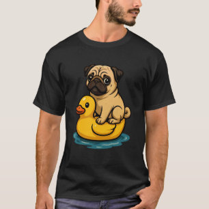 Süßer Hund Mops Gummiente T-Shirt