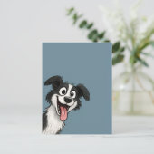 Süßer Hund Postkarte (Stehend Vorderseite)