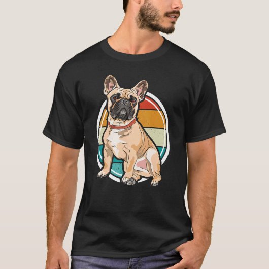 Süßer Hund Pug T-Shirt (Vorderseite)