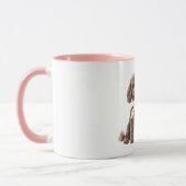 Süßer Hund Rosa Schleife Tasse (Links)
