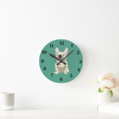 Süßer Hund Runde Wanduhr (Zuhause)