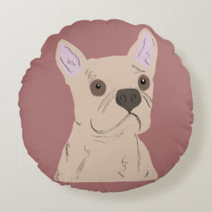 Süßer Hund Rundes Kissen