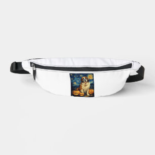 Süßer Hund Saint Bernard Halloween Jack O Lantern Bauchtasche