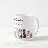 Süßer Hund Schul Lehrer Kaffeetasse (VorderseiteRechts)
