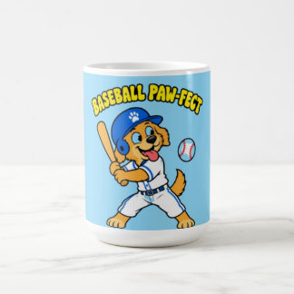 Süßer Hund spielt Baseball - Paw-fekt lustiger Spo Kaffeetasse