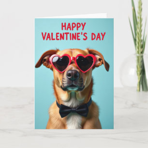 Süßer Hund Valentinstag Karte