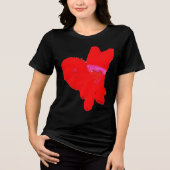 Süßer Hund Valentinstag Tri-Blend Shirt (Vorderseite)