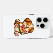 Süßer Hund Wassermelone Case-Mate iPhone Hülle (Rückseite (Horizontal))