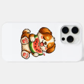 Süßer Hund Wassermelone Case-Mate iPhone Hülle (Rückseite (Horizontal))