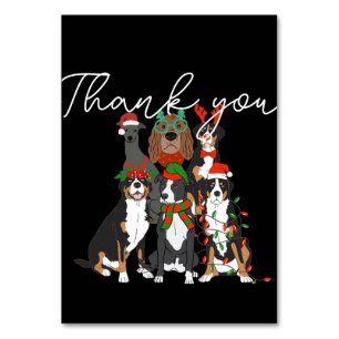 Süßer Hund Weihnachten Danke Feiertag