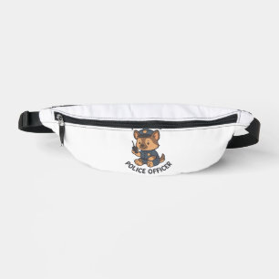 Süßer Hund zukünftiger Polizist Thema Bauchtasche