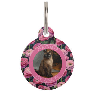 Süßer Hunde-Liebhaber-Geschenk-Ranunculus-Druck Haustiermarke