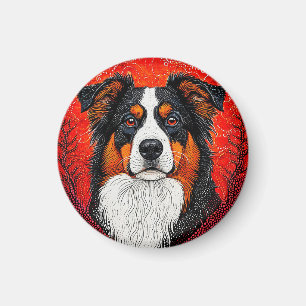 Süßer Hundekopf Magnet
