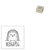 Süßer Igel Benutzerdefinierter Name Gummistempel (Stempel)