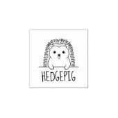 Süßer Igel Benutzerdefinierter Name Gummistempel (Prägung)