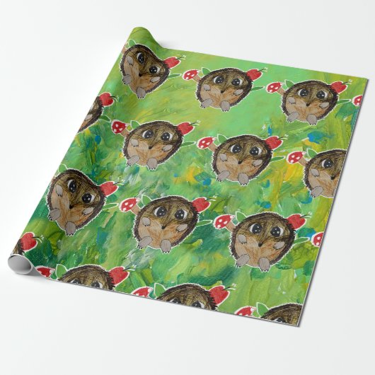 Süßer Igel Geschenkpapier (Ungerollt)