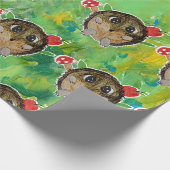 Süßer Igel Geschenkpapier (Ecke)