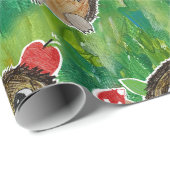 Süßer Igel Geschenkpapier (Rolleneckpunkt)