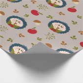 Süßer Igel Geschenkpapier (Ecke)