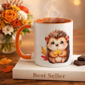 Süßer Igel Herbstlaub Tasse