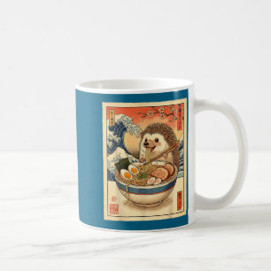 Süßer Igel isst Ramen-Nudelschüssel Niedlich Ani Kaffeetasse