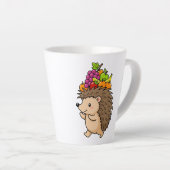 Süßer Igel mit frischem Obst Milchtasse (Rechte Ecke)
