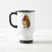 Süßer Igel mit frischem Obst Reisebecher (Links)