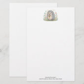 Süßer Igel mit Laterne Briefpapier (Vorne/Hinten)
