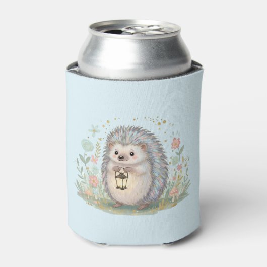 Süßer Igel mit Laterne Dosenkühler (Kanne Vorderseite)