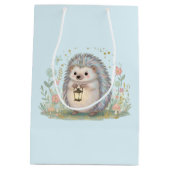 Süßer Igel mit Laterne Mittlere Geschenktüte (Rückseite)