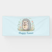 Süßer Igel mit Laterne Ostern Banner (Horizontal)