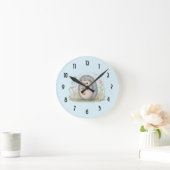 Süßer Igel mit Laterne Runde Wanduhr (Zuhause)