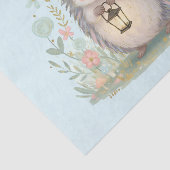 Süßer Igel mit Laterne Seidenpapier (Ausschnitt)