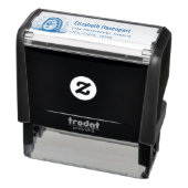 Süßer Igel mit Laternenadresse Permastempel (Produkt)