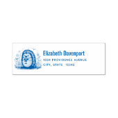 Süßer Igel mit Laternenadresse Permastempel (Design)