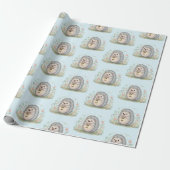 Süßer Igel mit Laternenmuster Geschenkpapier (Ungerollt)