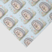 Süßer Igel mit Laternenmuster Seidenpapier (Ausschnitt)