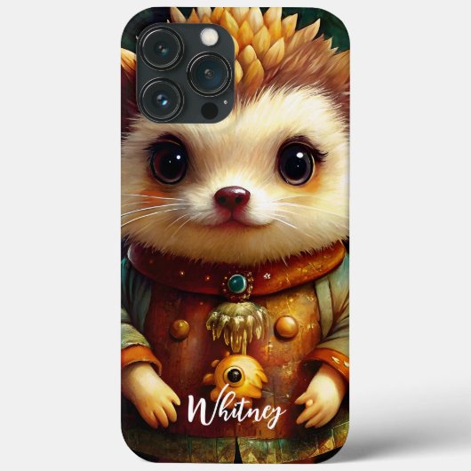 Süßer Igel Name Case-Mate iPhone Hülle (Rückseite)