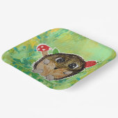 Süßer Igel Pappteller (Gewinkelt)