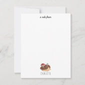 Süßer Igel Pilz Waldtier Kinder Mitteilungskarte (Vorderseite)